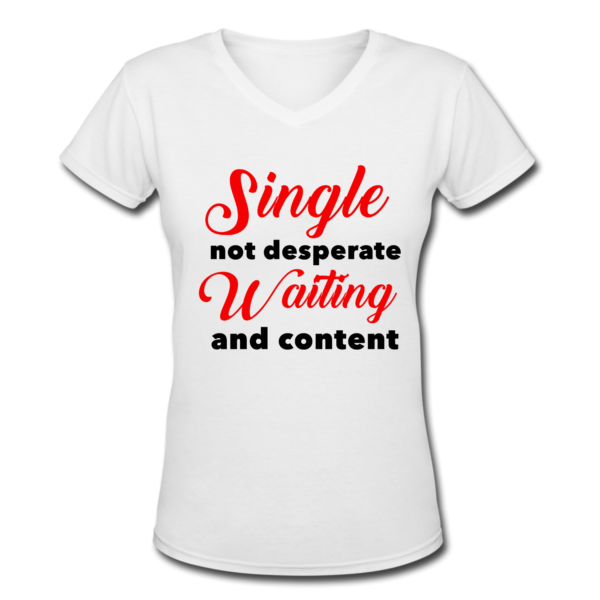 Single & Waiting Women's Short Sleeve Crew Neck T-Shirt
