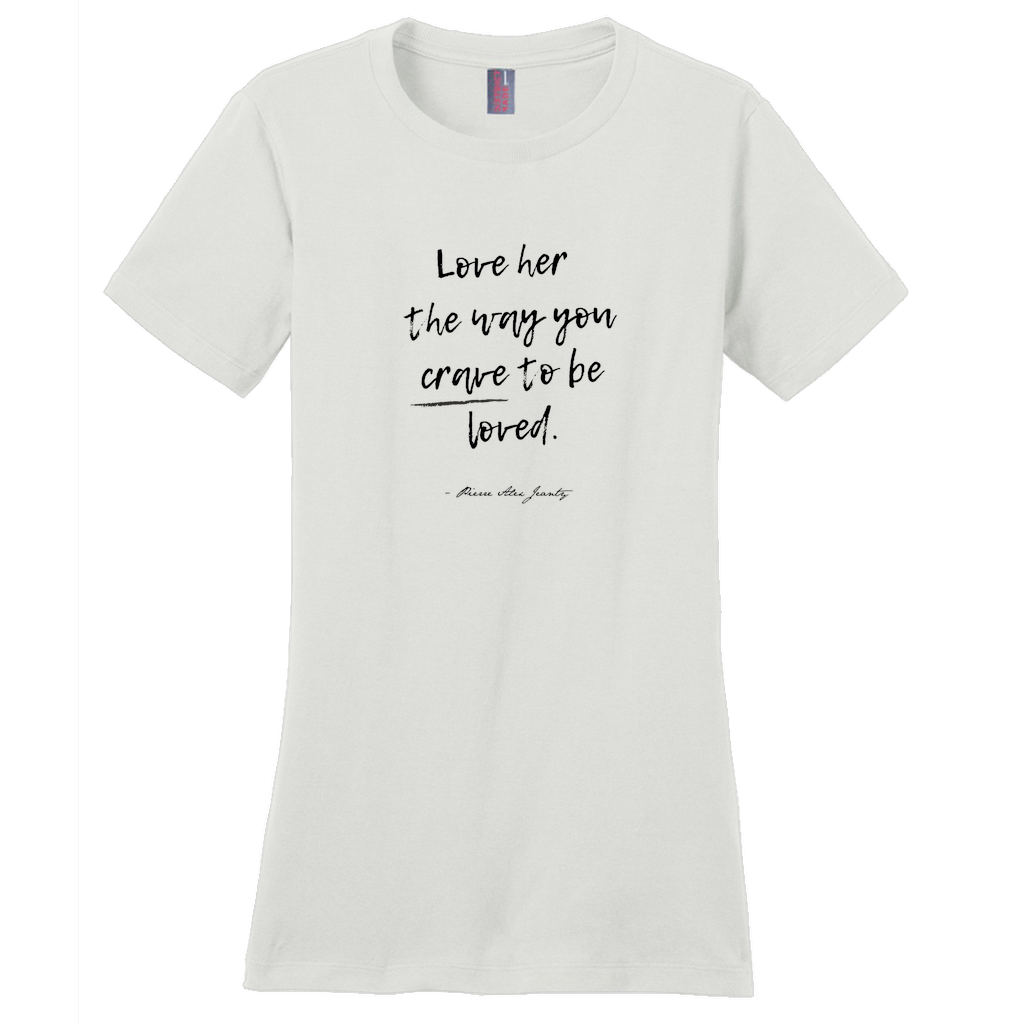 Love her Women's Short Sleeve Crew Neck T-Shirt