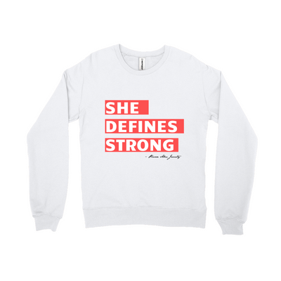 She Defines Strong Unisex Crewneck Sweatshirt