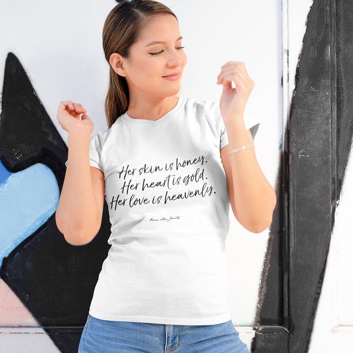 Her Skin Is Honey Women's Short Sleeve Crew Neck T-Shirt