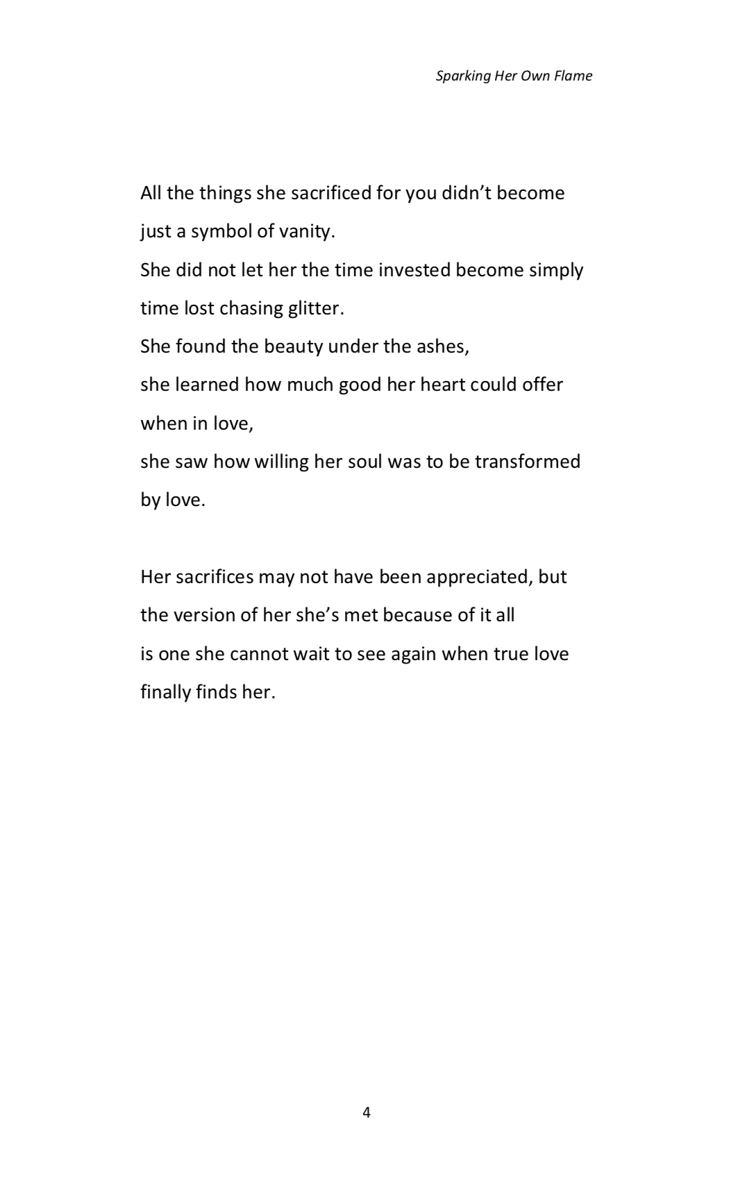 Sparking Her Own Flame (Paperback)
